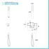 Set doccia incasso nero opaco zigrinato con soffione 20 e kit doccia Gemini