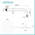 Set doccia incasso satinato con soffione 25 e kit doccia completo Gemini