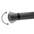 Set miscelatori lavabo e bidet nero opaco senza leva in acciaio inox Gemini