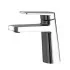 Miscelatore lavabo in ottone cromato con sottile leva monocomando Nemes