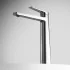 Miscelatore lavabo alto in ottone cromo con sottile leva monocomando Nemes