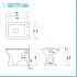 Coppia wc e bidet con scarico a parete e copriwc originale Ginevra 