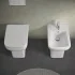 Wc filomuro salvaspazio senza brida con scarico universale Ginevra