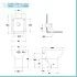 Wc e bidet filomuro salvaspazio Rimless e sedile originale soft close Ginevra