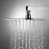 Soffione doccia rettangolare 25x15 cm cromato lucido in acciaio inox