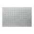 Soffione doccia rettangolare 25x15 cm cromato lucido in acciaio inox