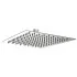 Soffione doccia rettangolare 25x15 cm cromato lucido in acciaio inox