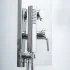 Colonna doccia multifunzione cromo lucido con 4 getti in acciaio inox