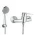 Miscelatore doccia esterno cromato con kit doccino serie Juliette