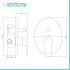 Set miscelatori lavabo alto bidet e doccia incasso con deviatore Juliette