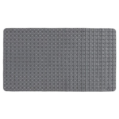 Tappeto antiscivolo Mosaico in pvc rettangolare grigio per doccia