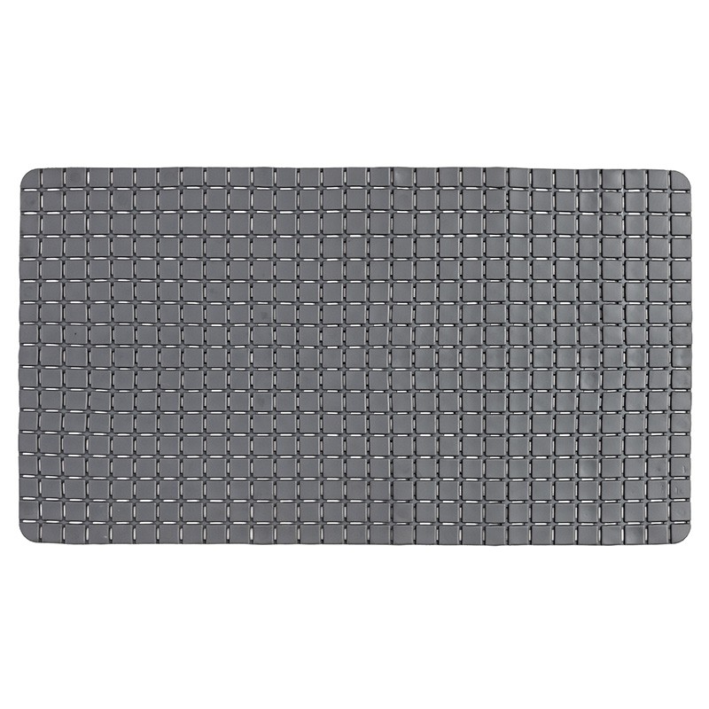 Tappeto antiscivolo Mosaico in pvc rettangolare grigio per doccia Tappeto Antiscivolo In PVC Per Doccia Mosaico Grigio 40x70 Cm