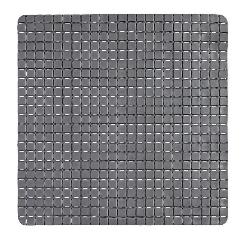 Tappeto Antiscivolo in PVC Mosaico Grigio Tappeto Antiscivolo In PVC Per Doccia Mosaico Grigio 54x54 Cm