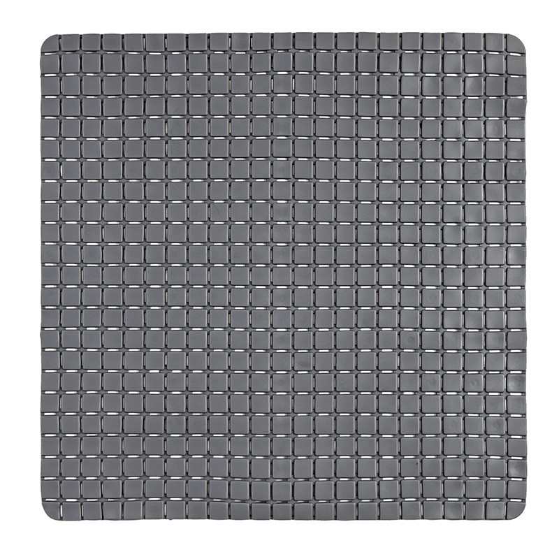 Tappeto Antiscivolo In PVC Per Doccia Mosaico Grigio 54x54 Cm