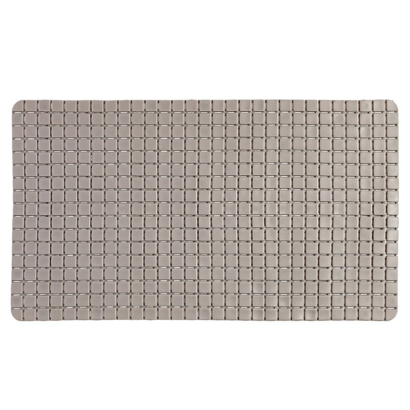 Tappeto Antiscivolo in PVC Tortora Tappeto Antiscivolo In PVC Per Doccia Mosaico Tortora 40x70 Cm
