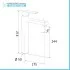 Set miscelatori lavabo alto e bidet bianco opaco Mariani serie Artic 