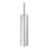 Portascopino tondo slim in acciaio inox 304 setole nere e secchio estraibile