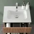 Lavabo da incasso 60x46 cm in ceramica bianco lucido 
