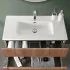 Lavabo da incasso 90x46 cm in ceramica bianco lucido 