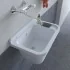 Pilozzo da esterno sospeso 50x34 cm in resina bianca con portasapone
