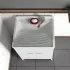 Mobile lavatoio 60x50 cm vasca in resina con asse e kit di scarico 