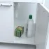 Mobile lavatoio 60x50 cm vasca in resina con asse e kit di scarico 