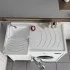 Mobile copri lavatrice 109x60 con lavatoio a sinistra e asse incluso