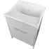 Mobile lavatoio 60x60 cm vasca in resina con asse e kit di scarico 