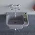 Pilozzo sospeso grigio 50x34 cm per esterno in resina con portasapone