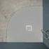 Piatto doccia semicircolare 100x100 grigio riducibile su misura Ten