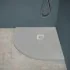 Piatto doccia semicircolare 100x100 grigio riducibile su misura Ten