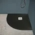 Piatto doccia semicircolare 100x100 antracite riducibile su misura Ten