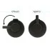 Coppia valvole da arresto tonde nero opaco attacchi 1/2G x 3/8G 