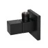 Coppia valvole da arresto quadrate nero opaco attacchi 1/2G x 3/8G 