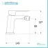Set miscelatori lavabo e bidet Kubo nero opaco con piletta click-clack