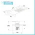 Set doccia incasso nero opaco Kubo soffione a sbalzo inox 22x50 cm 