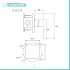 Set doccia incasso nero opaco Kubo braccio e soffione quadrato 25x25 