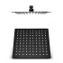 Set doccia incasso nero opaco Kubo braccio e soffione quadrato 25x25 