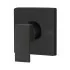 Set doccia incasso nero opaco Kubo braccio e soffione quadrato 25x25 