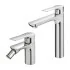 Set miscelatori lavabo alto e bidet Flat con piletta click clack 