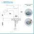 Set miscelatori lavabo alto e bidet Flat con piletta click clack 