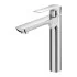 Set miscelatori lavabo alto e bidet Flat con piletta click clack 