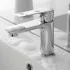 Set miscelatori lavabo bidet e doccia Flat con piletta click clack 
