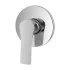 Set miscelatori lavabo bidet e doccia Flat con piletta click clack 
