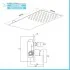 Set doccia incasso Kubo nero opaco con soffione a muro 25x52 e kit doccia