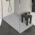 Piatto doccia 80x170 in resina grigio effetto pietra riducibile Agorà