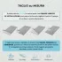 Piatto doccia 80x170 in resina grigio effetto pietra riducibile Agorà