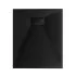 Piatto doccia 80x140 in resina nero effetto pietra riducibile Agorà