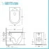 Sanitari filomuro scarico a vortice e copriwc soft-close Tao