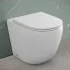 Wc filomuro con scarico a vortice e copriwc soft-close Tao